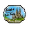 Collectible Novelty Pin for Backpack, Scarf - Made From Jeweler Class Metal - Spartan and the Green Egg Explorer Pin Series: Cathedral of the Holy Cross & Saint Eulalia, Spain (167) view 1