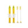 Jamara 460387 460387-Snow Play Cross-Country 1st Step 60cm Aerodynamic Construction, Extra Safe and Adjustable Fastening Loops, Ski Poles 60 cm, Yellow view 1
