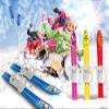 Jamara 460387 460387-Snow Play Cross-Country 1st Step 60cm Aerodynamic Construction, Extra Safe and Adjustable Fastening Loops, Ski Poles 60 cm, Yellow view 2
