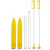Jamara 460379 460379-Snow Play Alpin 1st Step 40cm Aerodynamic Construction, Extra Safe and Adjustable Fastening Loops, Anti-Slip Surface on The top, Ski Poles 40 cm, Yellow view 1