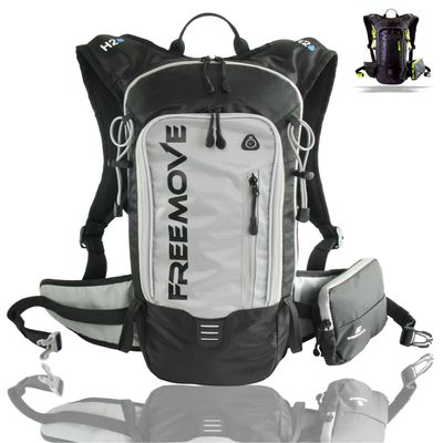 FREEMOVE Sports Backpack Daypack - for Men, Women - Suitable as Hydration Camel Backpack for Hiking, Running or Biking Backpack for MTB Cycling - Water Bladder NOT Included