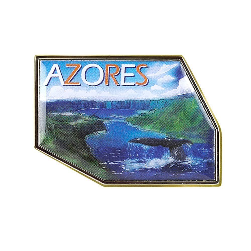 Collectible Novelty Pin for Backpack, Scarf - Made From Jeweler Class Metal - Spartan and the Green Egg Explorer Pin Series: Azores (112)