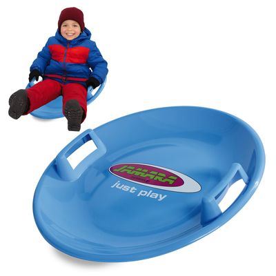 Jamara 460369 460369-Snow Play Round Snow Sledge 60cm Handles on Both Sides, Lightweight, Durable, Blue