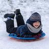 Jamara 460369 460369-Snow Play Round Snow Sledge 60cm Handles on Both Sides, Lightweight, Durable, Blue view 2