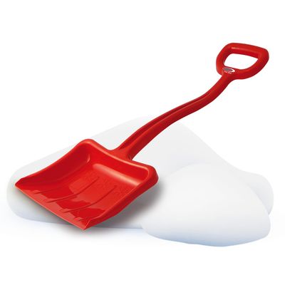 Jamara 460399 460399-Snow Play Snow Shovel Tally 70 cm Robust and Stable, Reinforcing Ribs in The Blade, Plastic Handy D-Handle, Red