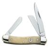 Case XX WR Pocket Knife Horseshoe Shield Natural Smooth Bone Medium Stockman Item #9524 - (6318 SS) - Length Closed: 3 5/8 Inches view 1