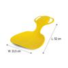 Jamara 460374 460374-Snow Play Snow Glider Easy Grip, Bear Shape on Handle, Lightweight, Durable, Yellow view 3