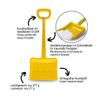 Jamara 460401 Yellow 460401-Snow Play Snow Shovel Tally 70 cm Robust and Stable, Reinforcing Ribs in The Blade, Plastic Handy D-Handle view 4