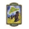 Collectible Novelty Pin for Backpack, Scarf - Made Made From Jeweler Class Metal - Spartan and the Green Egg Explorer Pin Series: Easter Island (103) view 1