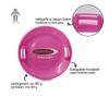 Jamara 460371 460371-Snow Play Round Snow Sledge 60cm Handles on Both Sides, Lightweight, Durable, Pink view 4