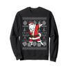 Funny Samoyed Dabbing Dog Dab Ugly Christmas Sweatshirt view 1