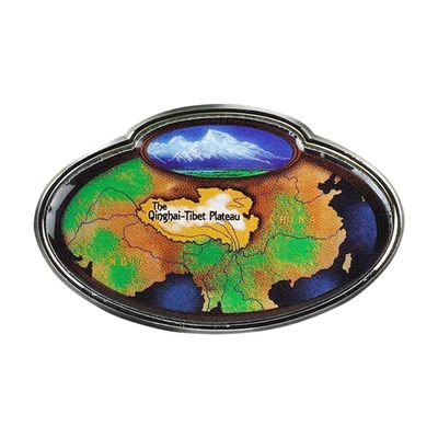 Collectible Novelty Pin for Backpack, Scarf - Made From Jeweler Class Metal - Spartan and the Green Egg Explorer Pin Series: Qinghai-Tibet Plateau, Tibet (104)