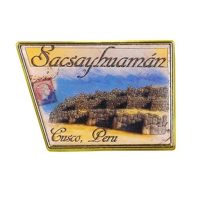 Collectible Novelty Pin for Backpack, Scarf - Made Made From Jeweler Class Metal - Spartan and the Green Egg Explorer Pin Series: Sacsayhuaman, Peru (100)