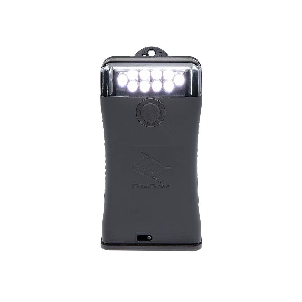 FoxFury Scout Clip Light with White LEDs, Black, Fire and Impact Resistant, Waterproof, 65 Lumens