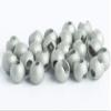 Blue Wing Olive Slotted Tungsten Beads for Fly Tying- 100 Pack (Matte Nickel, 3.2 mm (1/8")) view 1