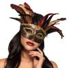 Boland 72218 - Augenmaske Voodoo Marasa, Maskenball, Accessoire, Karneval, Kostm, Mottopary, Halloween view 2