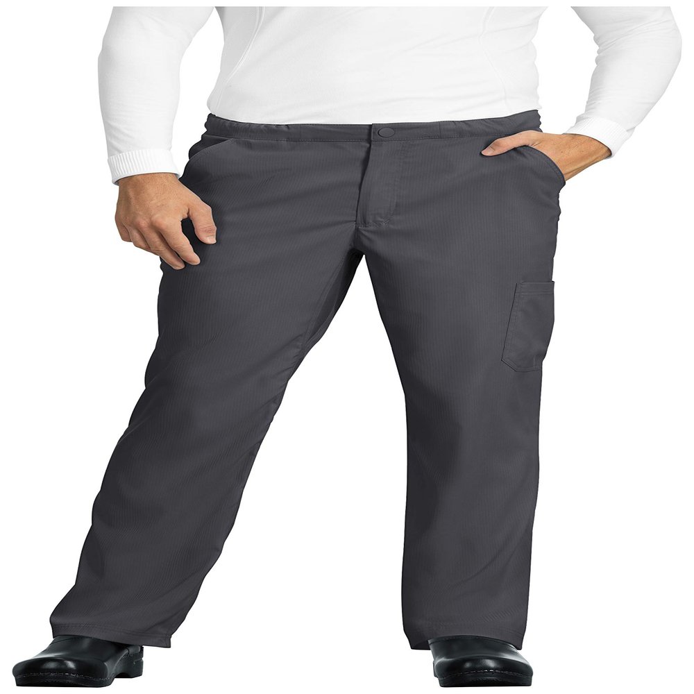 KOI Lite 606 Men's Discovery Scrub Pant (Charcoal, X-Small Short)