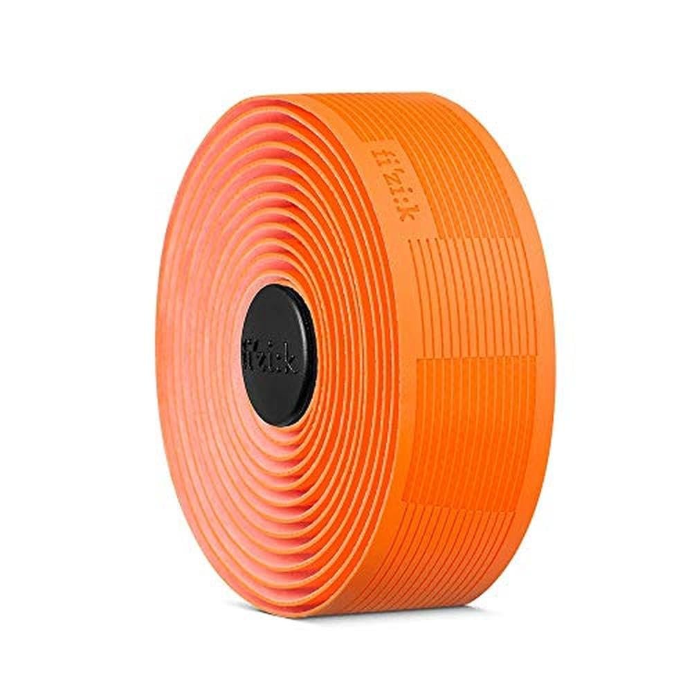 Fizik Vento Solocush Tacky,Gravel and Road Cycling bar Tape, Orange Fluo, 2.7mm