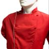 CHEFSKIN Deluxe Chef Jacket Coat RED with White Piping Soft Twill Fabric Great Gift! view 2