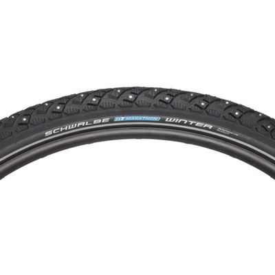 Schwalbe Marathon Winter Plus Tire - 29 x 2, Clincher, Wire, Black/Reflective, Performance Line, 208 Steel Studs