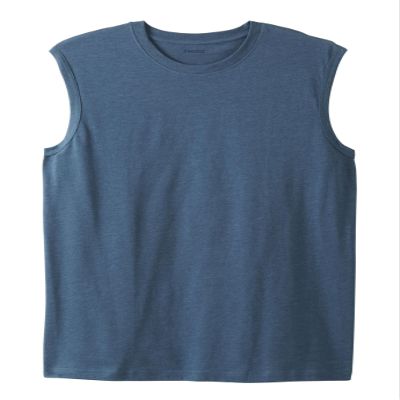 KingSize Men's Big & Tall Shrink-Less Lightweight Muscle T-Shirt - XL, Heather Slate Blue