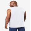 KingSize Men's Big & Tall Shrink-Less Lightweight Muscle T-Shirt - 7XL, White view 2