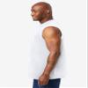 KingSize Men's Big & Tall Shrink-Less Lightweight Muscle T-Shirt - 7XL, White view 4