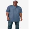 Boulder Creek by Kingsize Men's Big & Tall Heavyweight Longer-Length Short-Sleeve Henley Shirt - 5XL, Black view 2