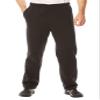 KingSize Men's Big & Tall Fleece Zip Fly Pants - Big - 8XL, Black view 1