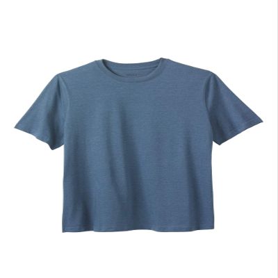 KingSize Men's Big & Tall Shrink-Less Lightweight Crewneck T-Shirt - L, Heather Slate Blue