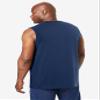 KingSize Men's Big & Tall Shrink-Less Lightweight Muscle T-Shirt - 6XL, Navy view 2