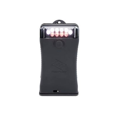 FoxFury Scout Clip Light with White and Red LEDs, Black, Fire and Impact Resistant, Waterproof, 49 Lumens