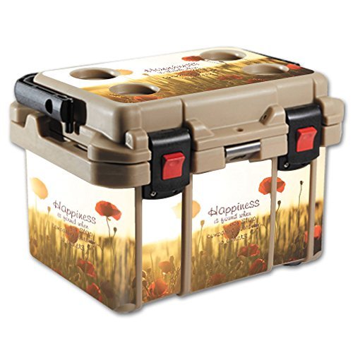 MightySkins (Cooler Not Included) Skin Compatible With Pelican 20 qt Cooler  Be Happy | Protective, Durable, and Unique Vinyl Decal wrap cover | Easy To Apply, Remove, and Change Styles | Made in the USA