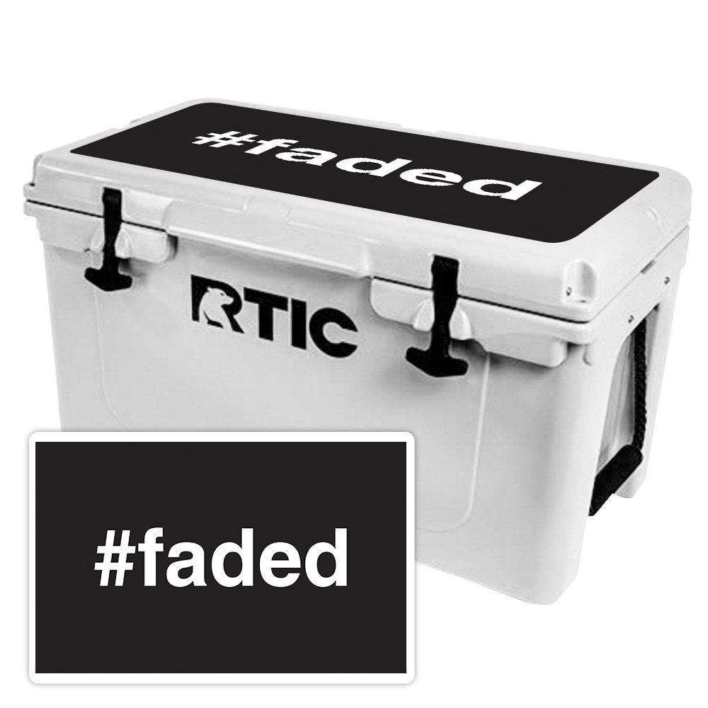 MightySkins (Cooler Not Included) Skin Compatible with RTIC 45 Cooler Lid (2017 Model) - Faded | Protective, Durable, and Unique Vinyl Decal wrap Cover | Easy to Apply | Made in The USA