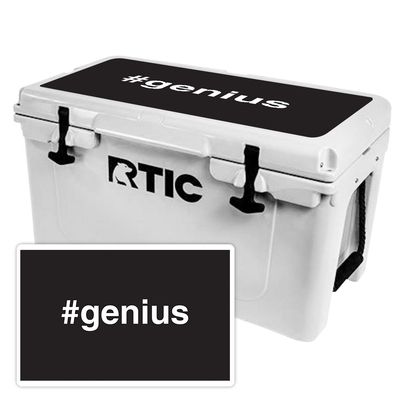 MightySkins (Cooler Not Included) Skin Compatible with RTIC 45 Cooler Lid (2017 Model) - Genius | Protective, Durable, and Unique Vinyl Decal wrap Cover | Easy to Apply | Made in The USA