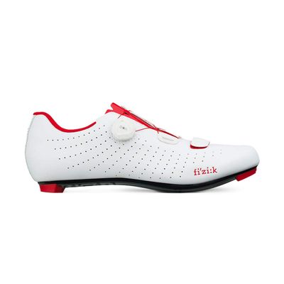 Fizik R5 Overcurve (2019) Shoes, White/Red, Size 39.0