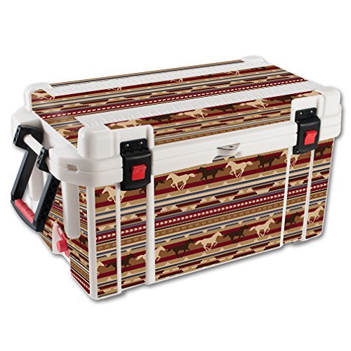 MightySkins Skin Compatible with Pelican 65 qt Cooler  Western Horses | Protective, Durable, and Unique Vinyl Decal wrap Cover | Easy to Apply, Remove, and Change Styles | Made in The USA