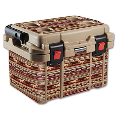 MightySkins (Cooler Not Included) Skin Compatible With Pelican 20 qt Cooler  Western Horses | Protective, Durable, and Unique Vinyl Decal wrap cover | Easy To Apply, Remove, and Change Styles | Made in the USA