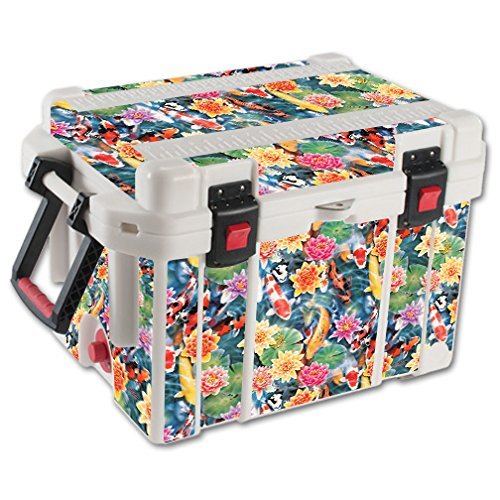 MightySkins (Cooler Not Included) Skin Compatible With Pelican 45 qt Cooler  Koi Pond | Protective, Durable, and Unique Vinyl Decal wrap cover | Easy To Apply, Remove, and Change Styles | Made in the USA