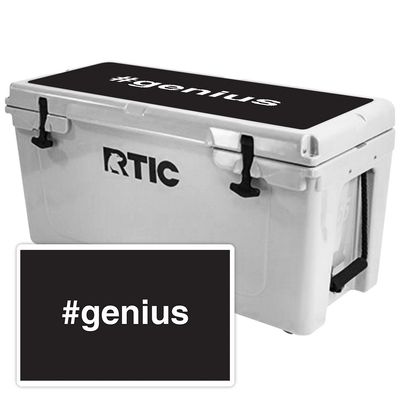 MightySkins (Cooler Not Included) Skin Compatible with RTIC 65 Cooler Lid (2017 Model) - Genius | Protective, Durable, and Unique Vinyl Decal wrap Cover | Easy to Apply | Made in The USA