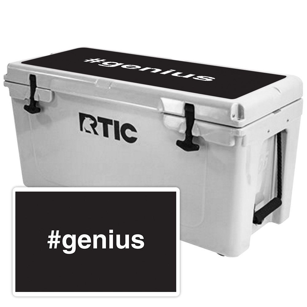 MightySkins (Cooler Not Included) Skin Compatible with RTIC 65 Cooler Lid (2017 Model) - Genius | Protective, Durable, and Unique Vinyl Decal wrap Cover | Easy to Apply | Made in The USA