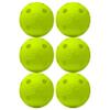 Franklin Sports Plastic Baseballs - Indestruct-A-Ball Plastic Batting Practice Baseballs - Training Balls for Kids + Adults - MLB Official Size - Yellow - 6 Pack view 1