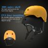 ipoob Adult Kayaking Canoe Whitewater Helmet (Matte Yellow, Medium) view 2
