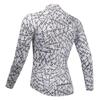 Coconut Ropamo CR Long Sleeve Cycling Jersey Mens, 3+1 Zipper Pockets Bicycle Tops Quick Dry Breathable Biking Shirt (White/Black, L) view 2