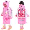 Aircee Kids Rain Coat for Kids Raincoat Girls Boys Reusable Rain Poncho Jacket Gear Schoolbag Position Packable Rainwear view 1