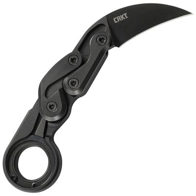 CRKT Provoke Folding Knife with Kinematic: Morphing Karambit, D2 Plain Edge Blade, Aluminum Handle, Pocket Clip, 4040