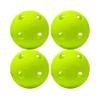 Franklin Sports Plastic Softballs - Indestruct-A-Ball Plastic Practice Softballs - Official Size 11" Training Softball for Batting Practice - Yellow - 4 Pk view 1