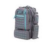 VooDoo Tactical 15-0058161000 Mini Tobago Pack With Die Cut Molle Gray With Teal view 1
