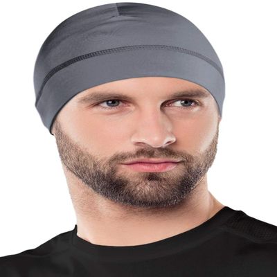 OutdoorEssentials Skull Cap Helmet Liner - Thermal Fleece & Beanie - Stretch Fit & Beanie for Men - Windproof Biking Gear - Gray