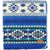 Inca Aztec Throw, Queen, King Blanket | Southwest Indian Navajo Boho Style | Native Cover for Camping, Bedding, Couch, Vanlife | Faux Alpaca, Lightweight, Hypoallergenic (Kocha Blue, Queen) view 1